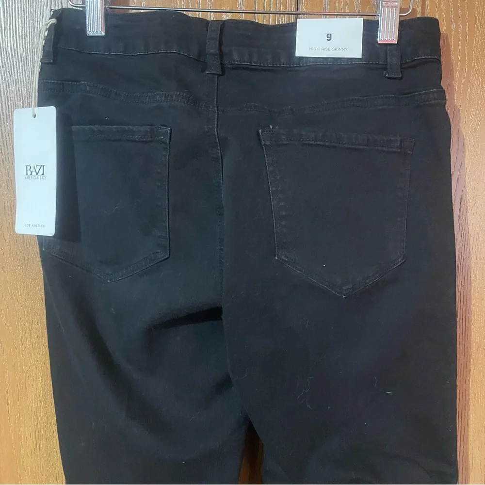 NWT - American Bazi Black High Rise Women Jeans - Picture 3 of 5